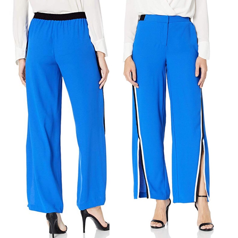 NWT NICOLE MILLER NY COLLECTION Striped Wide Leg Pants